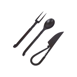 Premium Medieval Spoon Set Handcrafted Viking Kitchen Use with <b>Leather</b> <b>Roll</b> 2024 Top Sale Tradition Set Hot Sale Handmade - Product Image 1