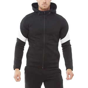 เสื้อฮู้ดแฟชั่นสำหรับผู้ชายเสื้อสวมหัวมีซิปมีฮู้ดสำหรับฤดูหนาวผ้าคอตตอนพร้อมเทคนิคปัก - Product Image 6