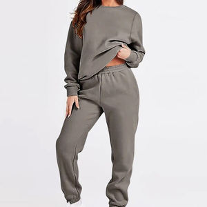 Custom Men Heavyweight Cotton Patchwork Sweatsuit Distressed Acid Wash Applique <b>Embroidery</b> Sweatpants and Pullover Hoodie <b>Set</b> - Product Image 2