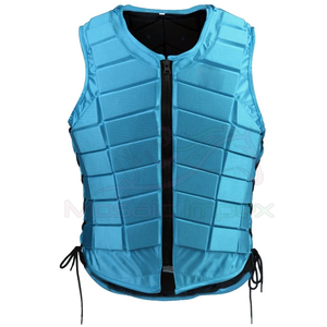 Mosaic Impex Sangles réglables Gilet de protection pour l'équitation avec bandes réfléchissantes Vêtements de sécurité pour l'équitation - Product Image 2