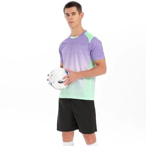 Conjunto de uniforme de camiseta de fútbol Unisex equipo de entrenamiento de juego profesional personalizado 100% poliéster ligero transpirable secado rápido - Product Image 2