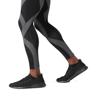 Top Quality 2 <b>Way</b> Stretch <b>Men's</b> Compression Pants Polyester Athletic Seamless Leggings Sports Running Football Compression Tight - Product Image 4