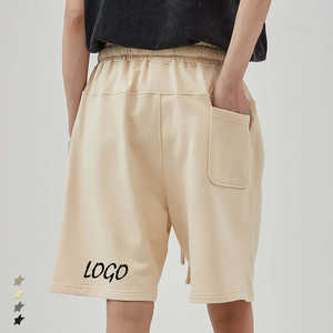 กางเกงขาสั้นลำลองผ้าฝ้ายสำหรับออกกำลังกาย วิ่ง เล่นกีฬา ระบายอากาศ ยืดหยุ่น ไม่ยับ เอวสูง ทรงพื้นฐาน สไตล์อเมริกัน สำหรับฤดูร้อน - Product Image 2