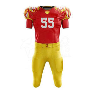 ชุดอเมริกันฟุตบอลผลิตจากโรงงาน ระบายอากาศได้ดี แห้งเร็ว ซึมซับความชื้น ป้องกันแบคทีเรีย สำหรับไซส์พลัส พร้อมโลโก้สั่งทำ - Product Image 5