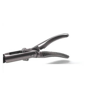 Instruments chirurgicaux laparoscopiques, forceps de préhension CROCODILE avec dents rétrogrades, mâchoires d'alligator droites, 5 mm x 33 cm de longueur - Product Image 3