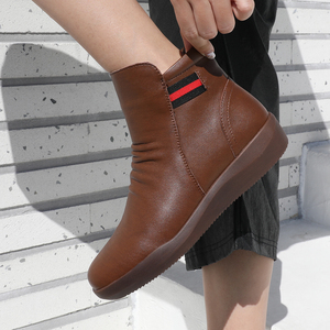 [JSHOE] New Design Lutherson Fleece-Lined Ankle Boots Action Leather Edition Boots for <b>Women</b> - Product Image 2