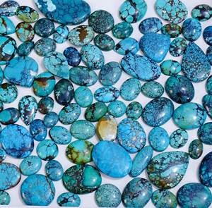 Tibétain Turquoise Personnalisable Mix Forme Bijoux Pierres Précieuses Tibétain Turquoise Quartz Lâche Cabochon Haute Qualité Fabrication de Bijoux - Product Image 3