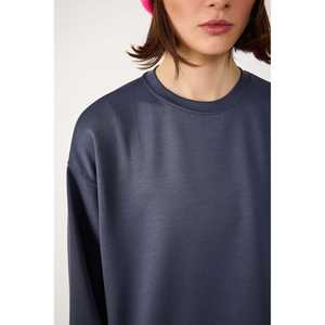 Sweat-shirt en coton à col rond - Product Image 2