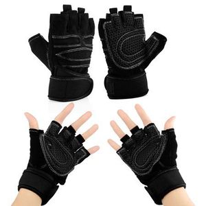 Guantes de gimnasio de levantamiento de pesas y entrenamiento cruzado con logotipo personalizado Material de cuero de alta calidad para equipo de ejercicio de levantamiento de pesas - Product Image 4