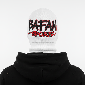 ไหมพรมถักแบบพรีเมียมสำหรับผู้หญิง300แกรมผ้าซี่โครงนิ่มสีขาว3แผงใส่ได้พอดีปรับแต่งโลโก้ได้ตามต้องการ - Product Image 2