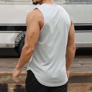 Accepter les fabricants de tissus personnalisés Luxe 100% Polyester Logo uni lourd personnalisé O Neck Blank Top Oversize - Product Image 6