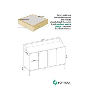 Mesa de Centro Moderna Harmony Maxi de 4 Niveles con Diseño Elegante en Material de Aglomerado - Product Image 3