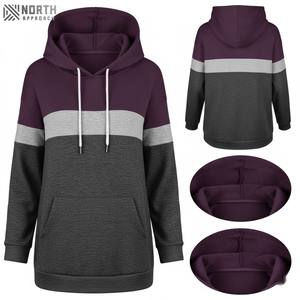 Multi couleurs personnalisé décontracté à manches longues pulls à capuche pour femme haut confortable basique tricoté uni vierge femmes sweat à capuche - Product Image 3