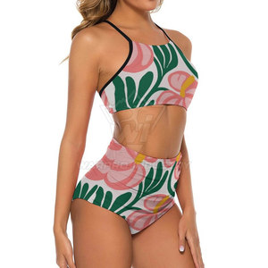Uniforme de Balonmano de Playa para Mujer, Elegante, Personalizado con Impresión por Transferencia de Calor, Poliéster Transpirable, Bra y Shorts Deportivos para Equipo - Product Image 3
