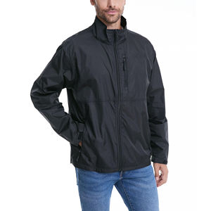 Veste de luxe personnalisée de haute qualité pour hommes entraînement course à pied vêtements de sport mode sensation de nu col montant vestes pour hommes - Product Image 1