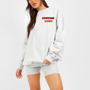 OEM 100% Cotton Street Style Women Shorts <b>Set</b> Custom Drop Shoulder T Shirt& Short Pants Breathable Summer 2Pcs <b>Set</b> - Product Image 6