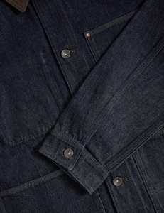 Chaqueta Vaquera Vintage de Lujo para Hombre OEM, Logotipo Bordado en Chenilla Personalizado, Cuello Alto, Reversible, Forro de Felpa con Letras, Algodón - Product Image 3