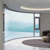 Puertas y Ventanas Arqueadas de Aluminio Elegantes, Diseños Artísticos, Formas Personalizadas, OEM, Aislamiento Térmico, Antirrobo, Estilo Retro.