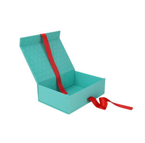 Customizable <b>Black</b> Collapsible Kraft Ribbon Carton Reverse Tuck End Folding Gift <b>Boxes</b> UV Wholesale Magnetic Recycled Materials - Product Image 3