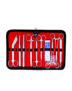 Matériel de haute qualité 18 pièces ensemble de chirurgie mineure professionnelle Kit d'instruments chirurgicaux en acier inoxydable avec étui en gros - Product Image 1