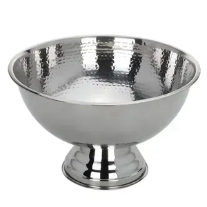 Venta al por mayor de acero inoxidable para cubo de champán Fiestas al aire libre Botella de vino Enfriamiento Bañera de hielo Soporte de vino de metal - Product Image 2