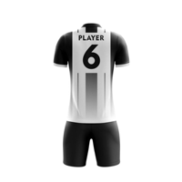 Ensemble de maillots de football personnalisés à séchage rapide, col en V, imprimés par sublimation, en polyester, nouveau design, maillots de football unisexes, short d'équipe