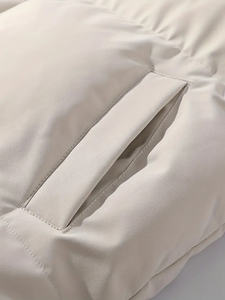 Chaqueta acolchada personalizada para hombre al por mayor, chaqueta bomber acolchada a la moda de nuevo diseño, capucha, piel burbuja impermeable blanca de talla grande - Product Image 3