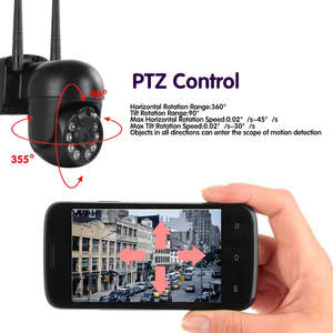 5 4CH 8CH เครือข่ายกล้องตรวจการณ์5MP ระบบ WiFi ชุด NVR 3MP กลางแจ้งระบบกล้องวงจรปิดไร้สาย PTZ