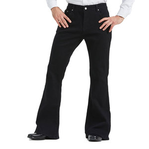 Nuevos Pantalones Casuales de Invierno para Hombre, 100% Algodón, Ecológicos, Ligeros, Corte Acampanado, Cintura Media, Cierre de Botones, Color Sólido, Talla Personalizable - Product Image 1