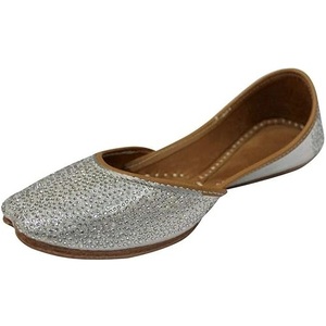 LOW MOQ Custom Design Fashion Anti-Slip Footwear Fancy <b>Khussa</b> <b>Shoe</b> Punjabi Jutti Slipper Flat Flip Flop Indoor Girls Traditional - Product Image 4