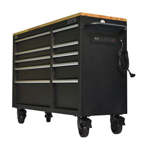 <b>Tool</b> Cabinet 10 Drawers High Grade <b>Tools</b> <b>Trolley</b> Rolling <b>Tool</b> Box Powder Coated Steel OEM Wheel Locks for <b>Mechanic</b> Garage - Product Image 3