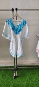 100% Cotton Embroidered Women's <b>Top</b> for <b>Short</b> Kaftan/Loungewear/Resortwear - Product Image 2
