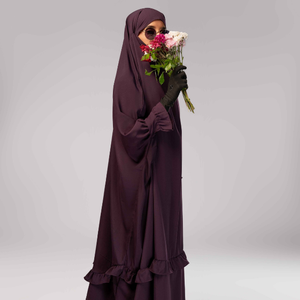 Vente en gros d'une seule pièce pour Jilbab modeste coupe ample à manches longues tenue islamique parfaite à porter quotidiennement pour les femmes musulmanes pendant l'Aïd - Product Image 1