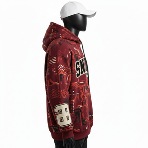 Sudadera con Capucha Personalizable de Invierno para Hombre, de Alta Calidad, con Estampado Digital, Fabricada con Tela de Felpa Ecológica, Venta al Por Mayor - Product Image 2