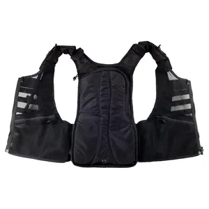 Automne hiver hommes laine polaire gilet Logo personnalisé épaissi vêtements de travail multi-poches décontracté respirant col roulé fermeture éclair - Product Image 4