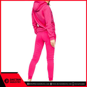 Chándal de algodón 100% de calidad premium para mujer, nuevo diseño completamente liso, sudaderas con capucha de talla grande para invierno - Product Image 3