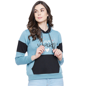 2025 femmes de haute qualité pull à capuche décontracté en gros Logo personnalisé vêtements de sport d'hiver Polyester coton à capuche col - Product Image 1