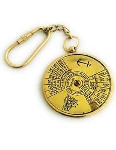 Boussole nautique en laiton porte-clés cadeau maritime décoratif parfait pour les amoureux des marins et de l'océan - Product Image 1