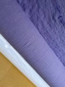 Tissu en lin tissé 100 % biologique en gros, largeur 115''/292cm, style uni, couleur personnalisée, pour l'industrie du textile de maison, garçons et filles - Product Image 5