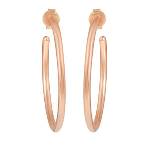 Boucles d'oreilles en argent Sterling 925, boucles d'oreilles en plaqué or, cerceaux en argent pour femmes, bijoux en plaqué or 18k, bijoux fins - Product Image 1