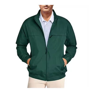 Veste coupe-vent légère pour hommes Design personnalisé avec fermeture à glissière avec logo brodé Idéal pour la randonnée, le personnel ou l'utilisation promotionnelle - Product Image 1