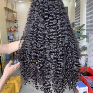 Envío Mundial DHL FedEx UPS Pelucas de Cabello Rizado Italiano de Alta Calidad 100% Cabello Humano Virgen Remy Trama Única Marca VNHL Vietnamita - Product Image 1