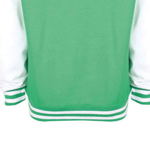 Chaquetas universitarias clásicas de lana para hombre con chaquetas universitarias con ribete acanalado a rayas adecuadas para ropa universitaria e informal - Product Image 6