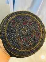 Chapeau traditionnel formel pour hommes afghans pashtun en dentelle, fait main, ethnique, culturel, vintage, brodé, islamique, souple, réglable