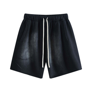Pantalones Cortos de Algodón para Hombre al por Mayor, Lavado Ácido, Desteñidos por el Sol, Holgados, Ropa de Verano, Estilo Hip Hop, Pantalones Deportivos de Felpa Francesa - Product Image 5