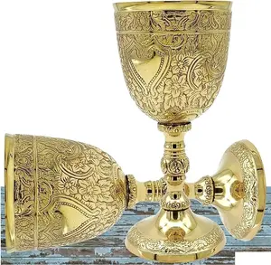 Nieuw Design Hoge Kwaliteit Koninklijke Wijn Goblet Massief Messing Handgemaakte Premium Wijnbeker Kelk Oude Elegante Wijnbeker