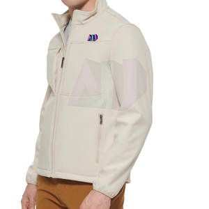 Veste d'hiver softshell légère pour homme - Écologique, respirante, logo frontal, tissu nylon/polyester, confortable et facile à porter - Product Image 4