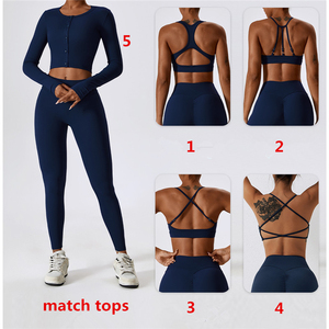 ขายส่งเนยนุ่มออกกําลังกายLeggingsกีฬาออกกําลังกายLegginsยืดกีฬาวิ่งTights Scrunchก้นโยคะLeggings - Product Image 5