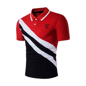 เสื้อโปโลผู้ชายระบายอากาศได้ดี พิมพ์โลโก้ตามสั่ง เสื้อโปโลผู้ชายสำหรับเล่นกีฬา - Product Image 1