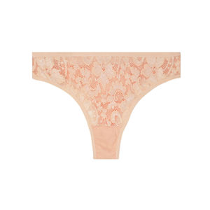 Morcoda Venta al por mayor de área grande Tanga de encaje Precio barato Color sólido Low Rise Sexy Girl Bikini Bragas - Product Image 5